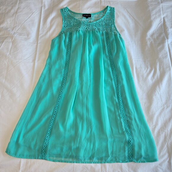 My Michelle Turquoise Mini Dress - Picture 7 of 12